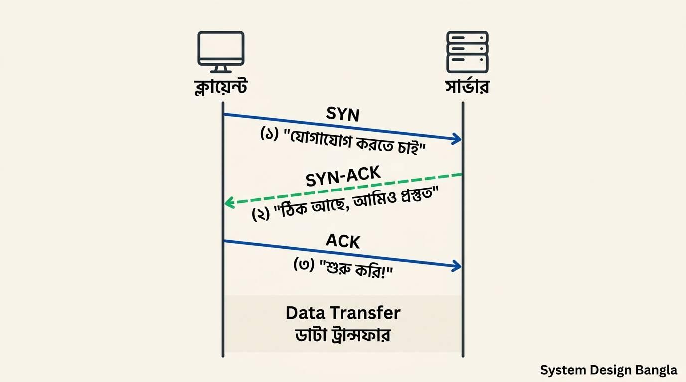 TCP TCP Three-Way Handshake diagram